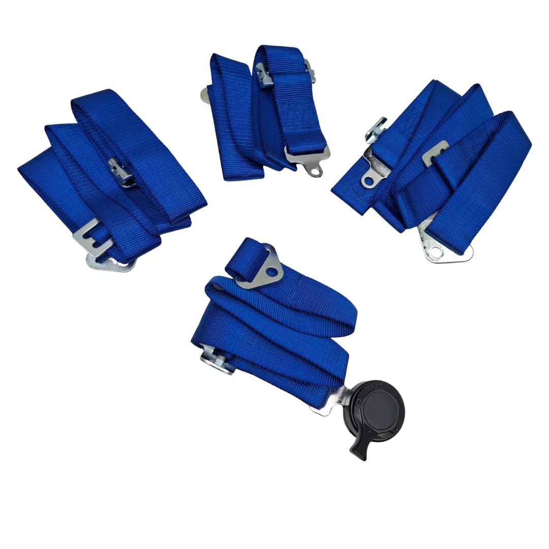 SEAT BELT 4-POINT 2 IN QUICK RELEASE BLUE