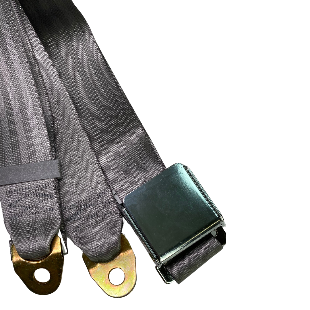 Seat Belt Lap Button 72 Inch Gray Each