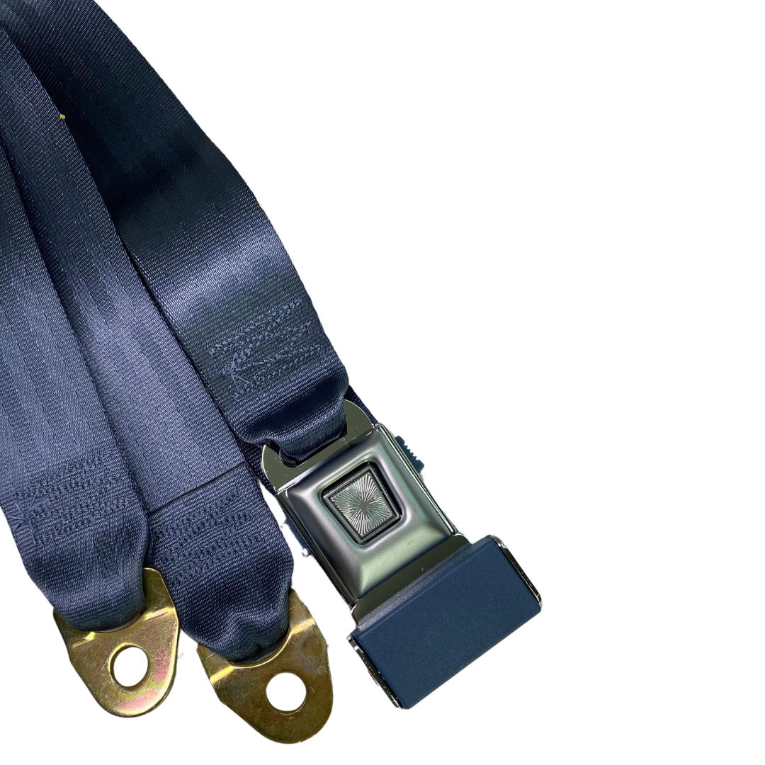Seat Belt Lap Button 72 Inch Blue Each