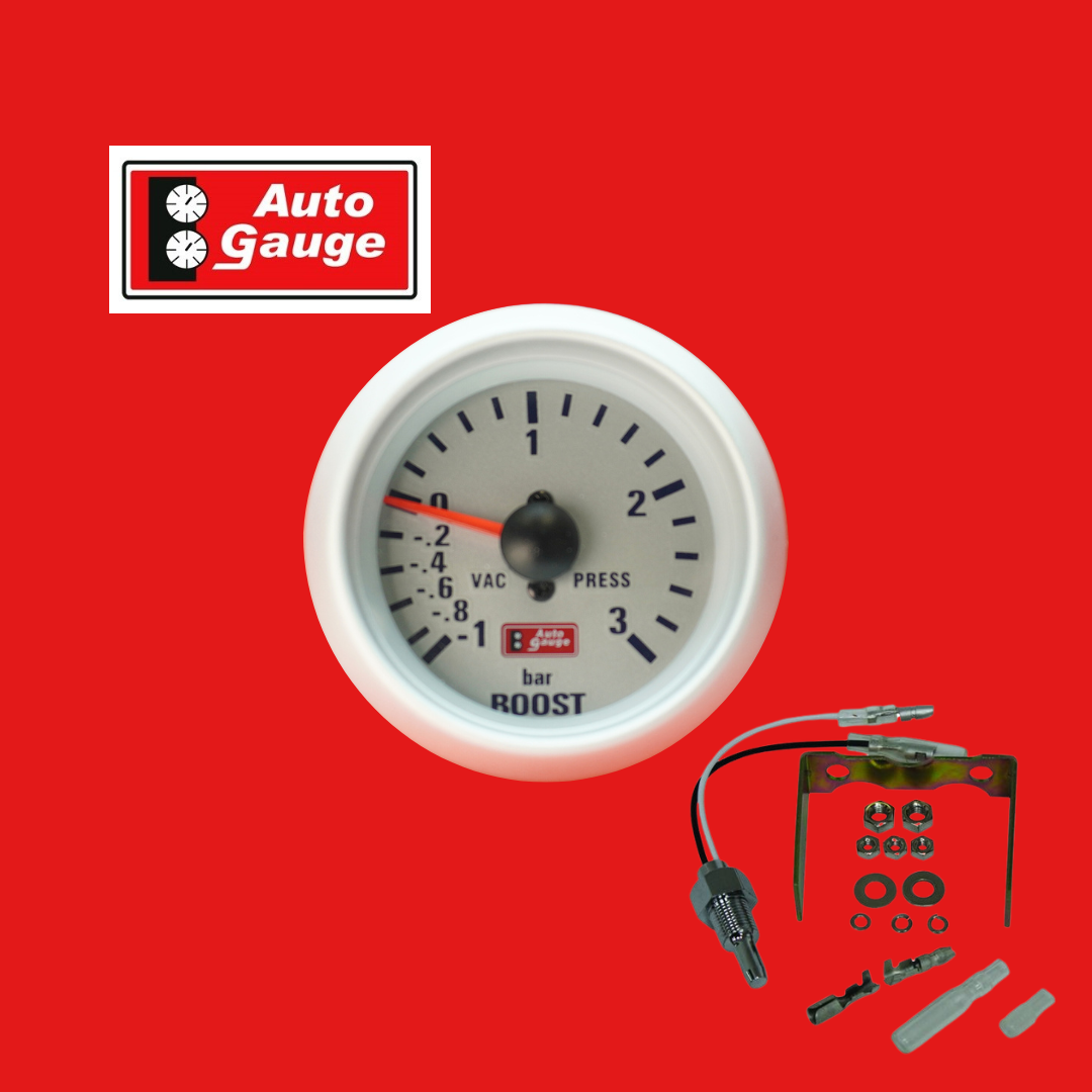 Turbo Boost Gauge Silver Auto-g