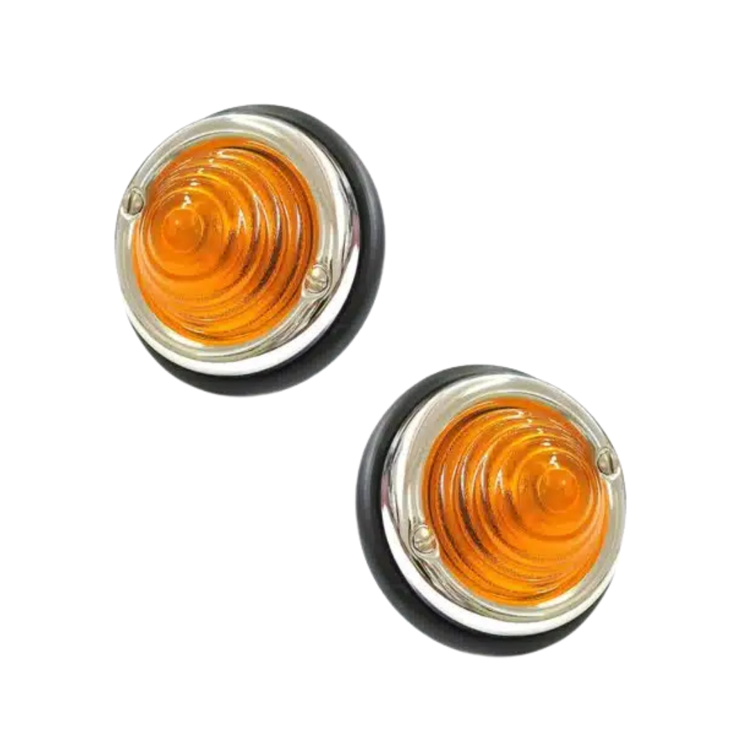 Indicator Porsche 356 Round Amber Pr
