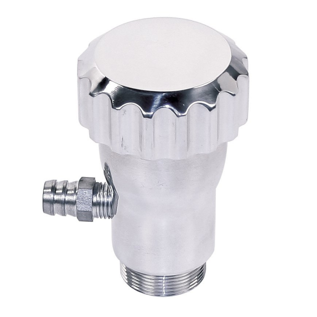 Oil Filler Beetle Ally Grooved Cap Silver