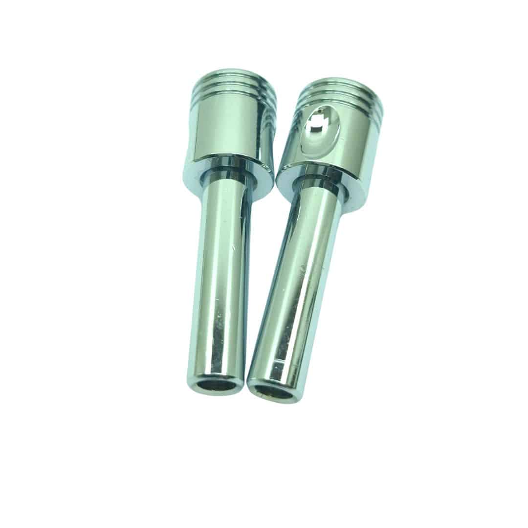 Door lock knob piston pair for classic VW models. Durable replacement lock knobs for smooth operation and factory-style appearance.